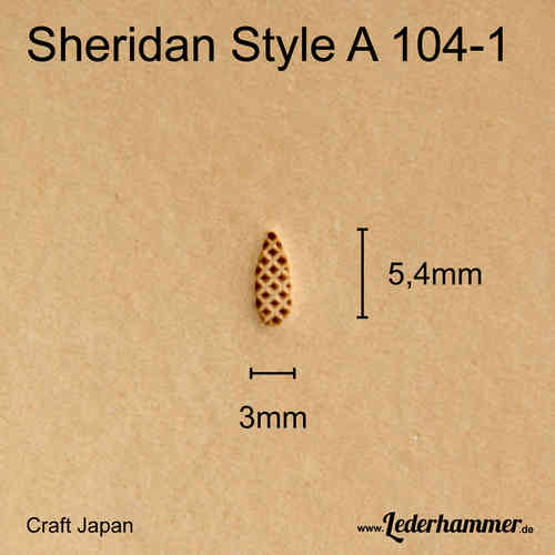 Punziereisen Sheridan Style A 104-1 - Background - Craft Japan
