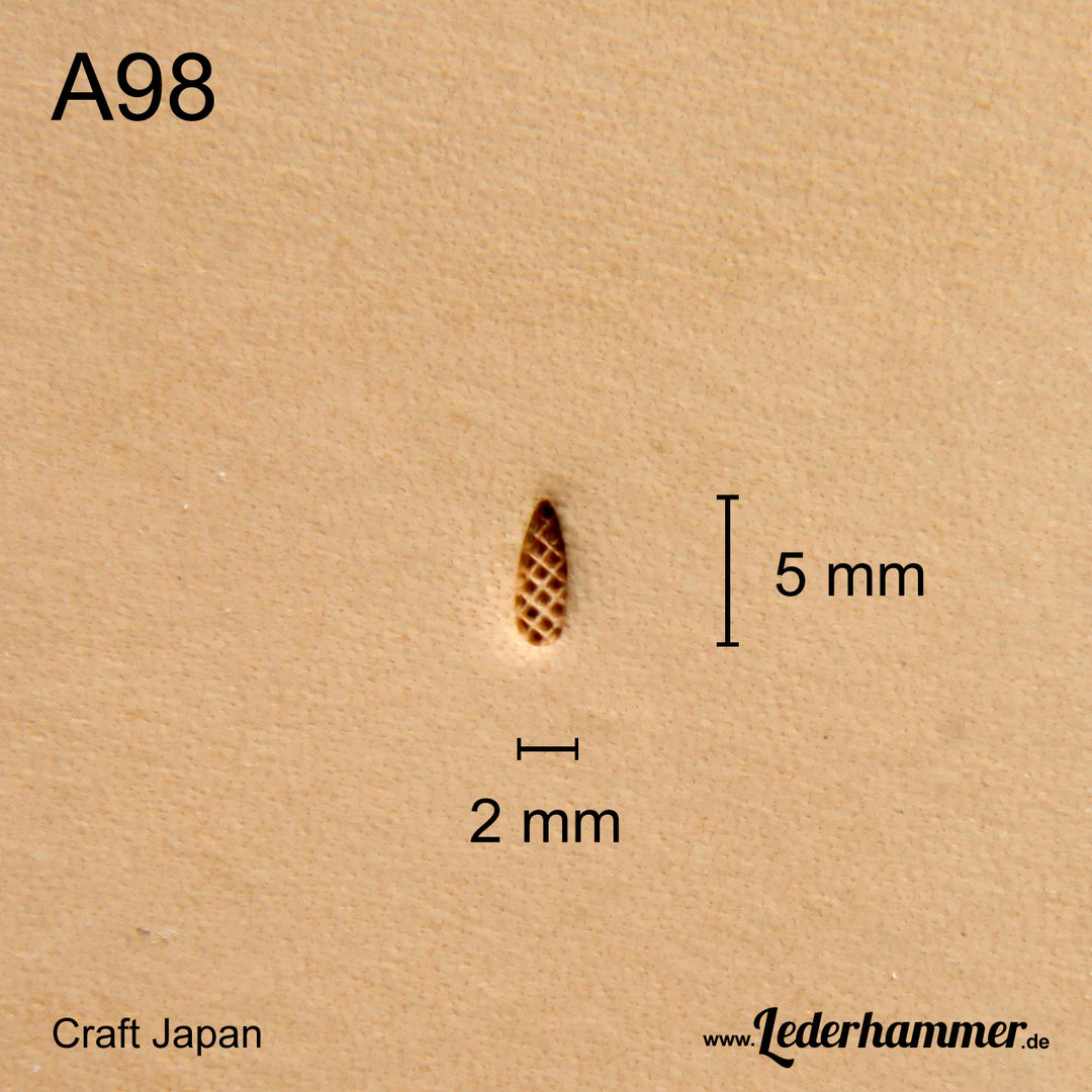 Punziereisen Punzierstempel Leather Stamp O89 Craft Japan Lederstempel 
