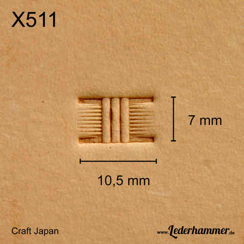 Punziereisen X511 - Basket Weave - Craft Japan