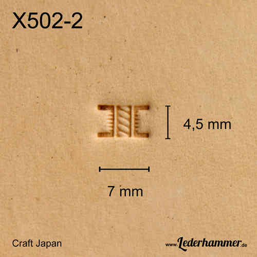 Punziereisen X502-2 - Basket Weave - Craft Japan